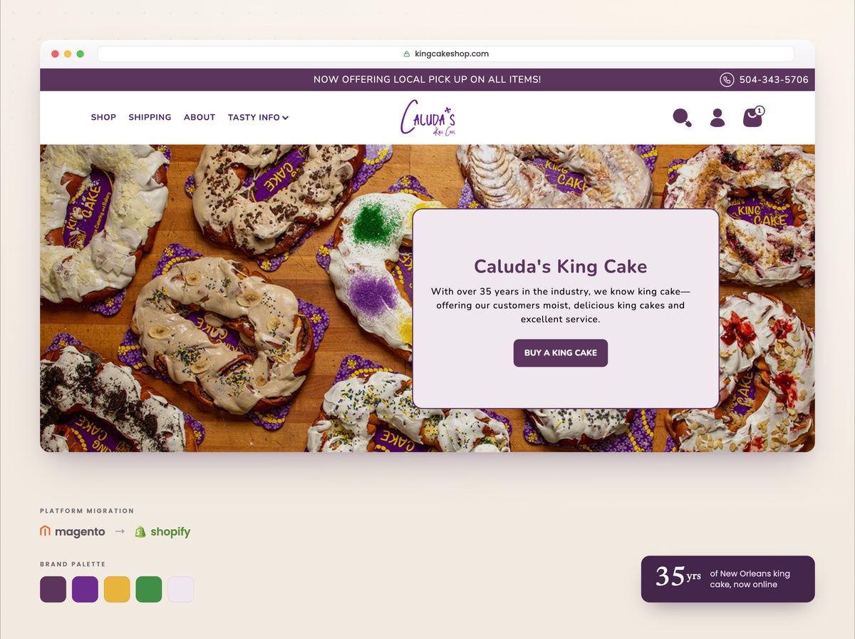 Caluda King Cake